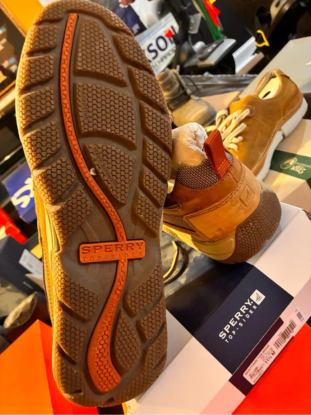 Sperry Men’s Boat Shoe in Tan